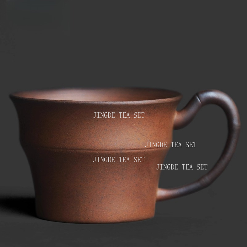 Tea Coffee Utensils - 거친 도자기 대나무 손잡이 찻잔 중국