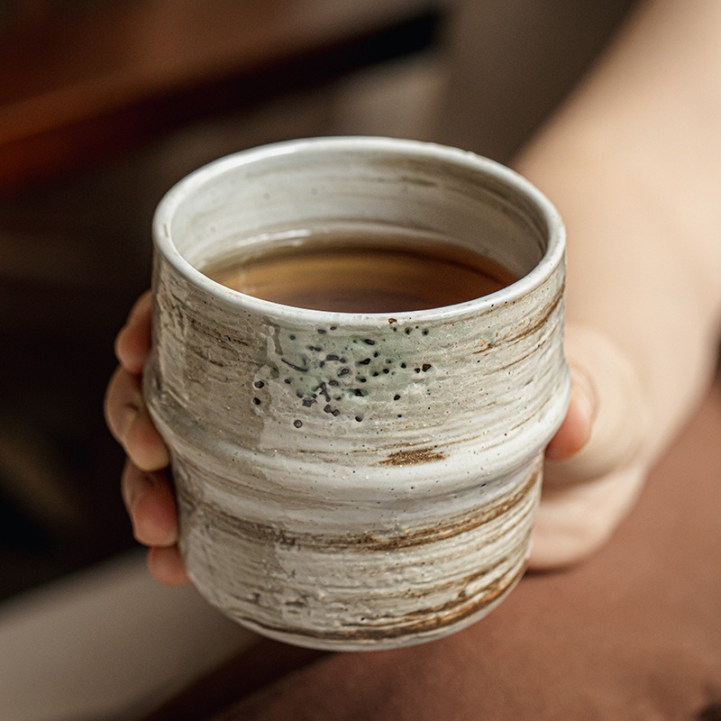 Coffee Tea Japan - 일본식 거친 세라믹 커피 컵, 빈티지