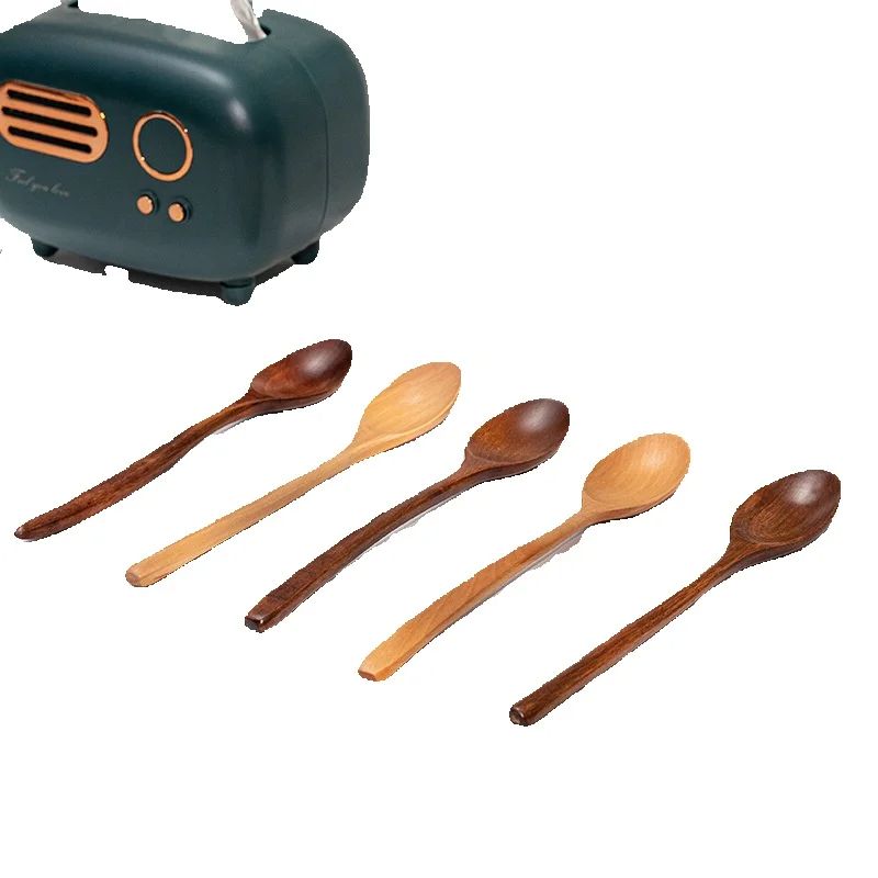 Tea Coffee Utensils - 1개 나무 숟가락 식기 주방 조리