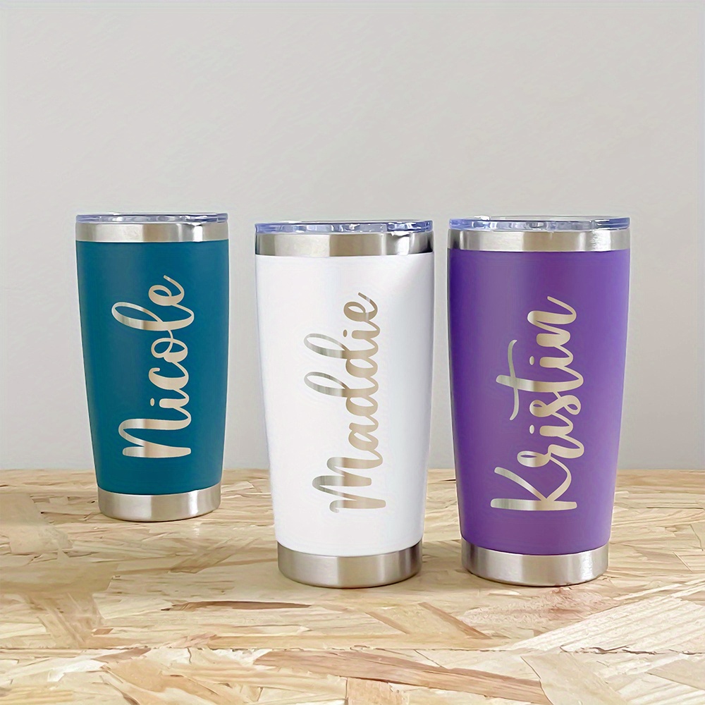 Coffee Tea Warmer - 맞춤 이름 각인 20온스 스테인리스 스틸