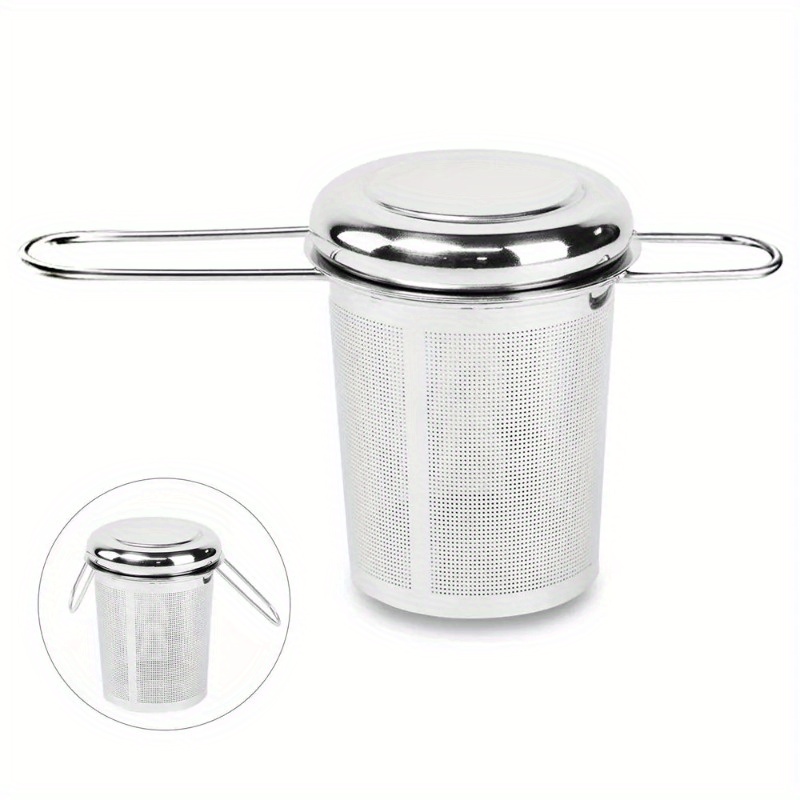 Coffee Tea Infuser - 스테인리스 스틸 메쉬 차망 뚜껑 포함