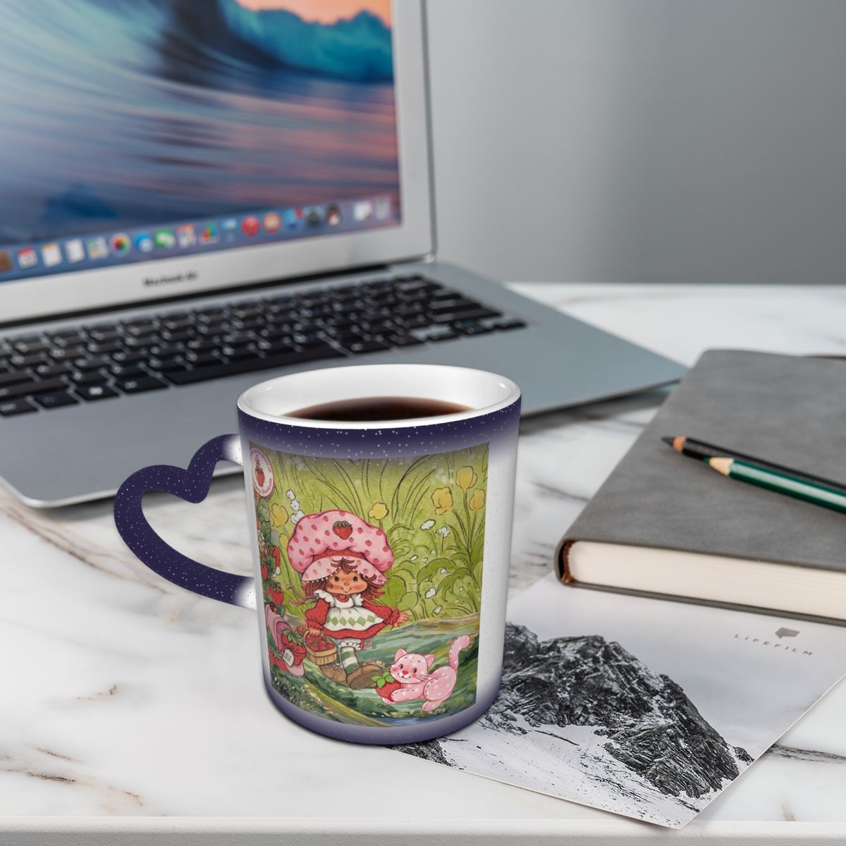 Coffee Tea Like - 딸기 쇼트케이크 머그컵처럼 재미있는 세라믹 커피잔,