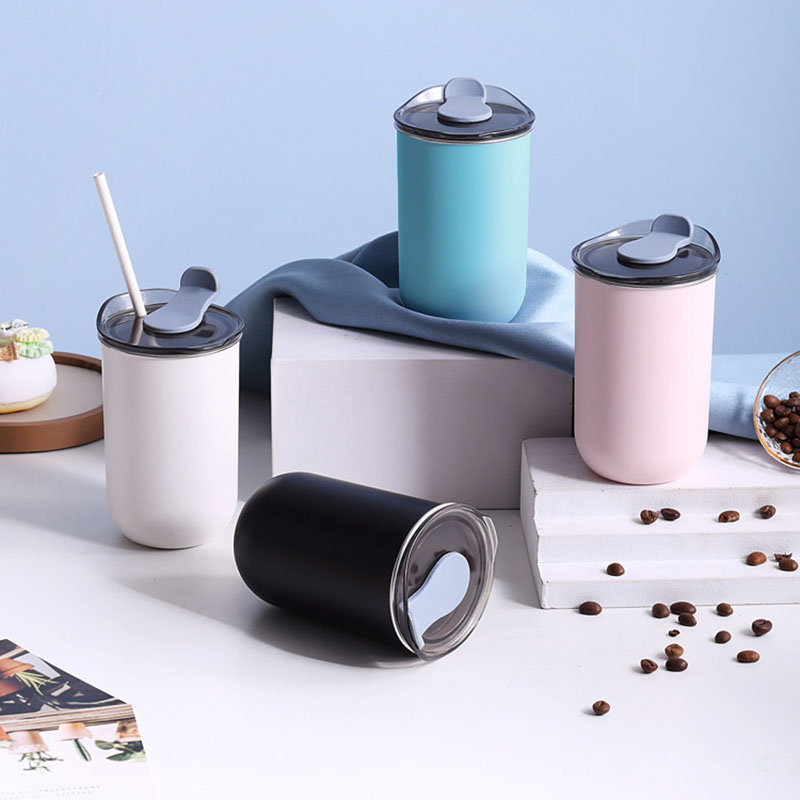Coffee Tea Bottle - 뚜껑이 있는 보온 물병, 와인잔, 보온