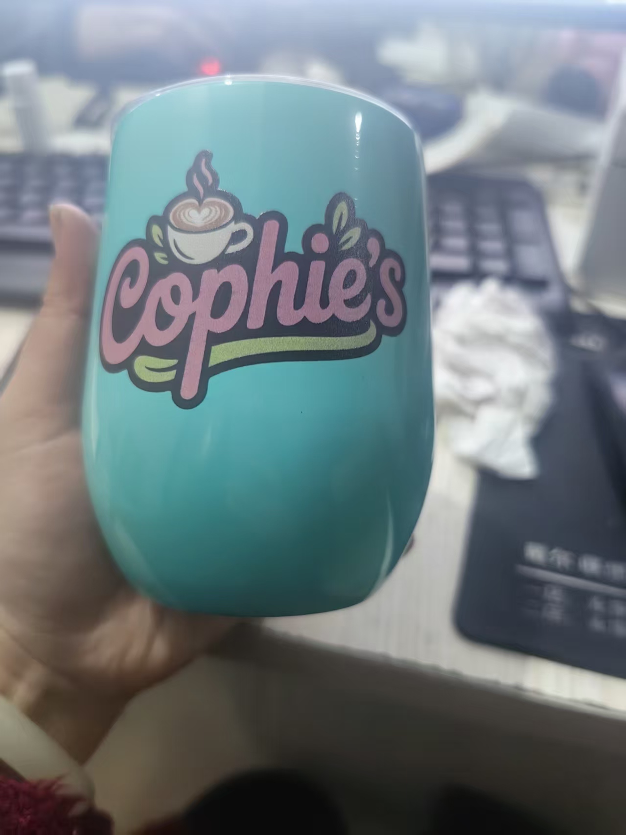 Coffee Tea Bottle - 12온스 에그 머그 여행용 커피 머그