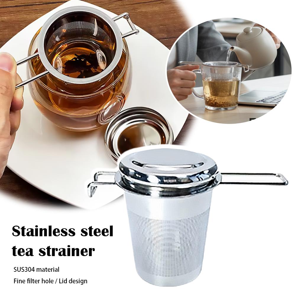 1개입 루즈리프 티 인퓨저 스테인리스 스틸 이중 손잡이 - Coffee Tea Infuser 리뷰 및 가격