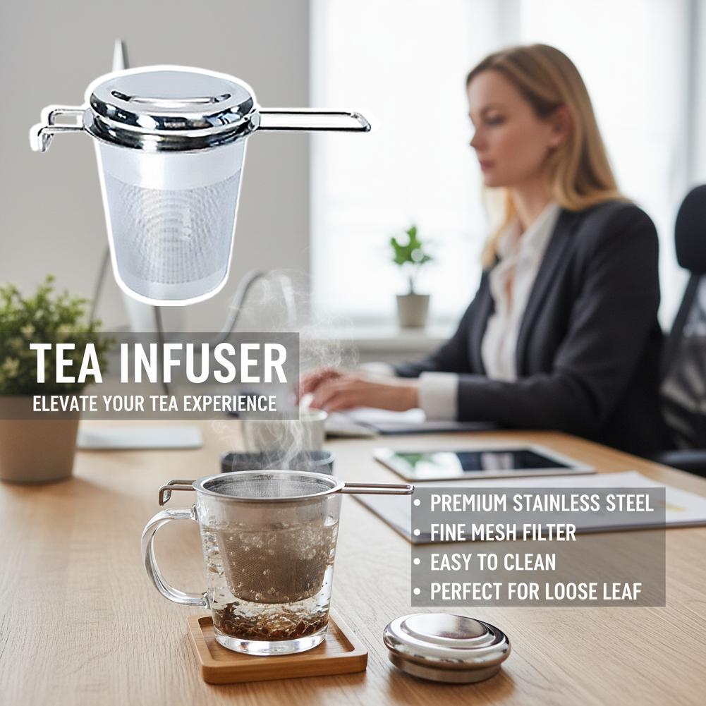1개입 루즈리프 티 인퓨저 스테인리스 스틸 이중 손잡이 - Coffee Tea Infuser 리뷰 및 가격