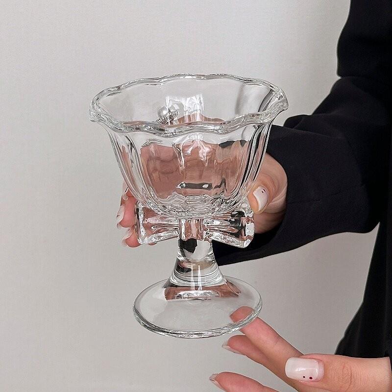 새로운 리본 유리컵 귀여운 물컵 만화 리본 유리컵 줄무 - Coffee And Tea Glass 리뷰 및 가격