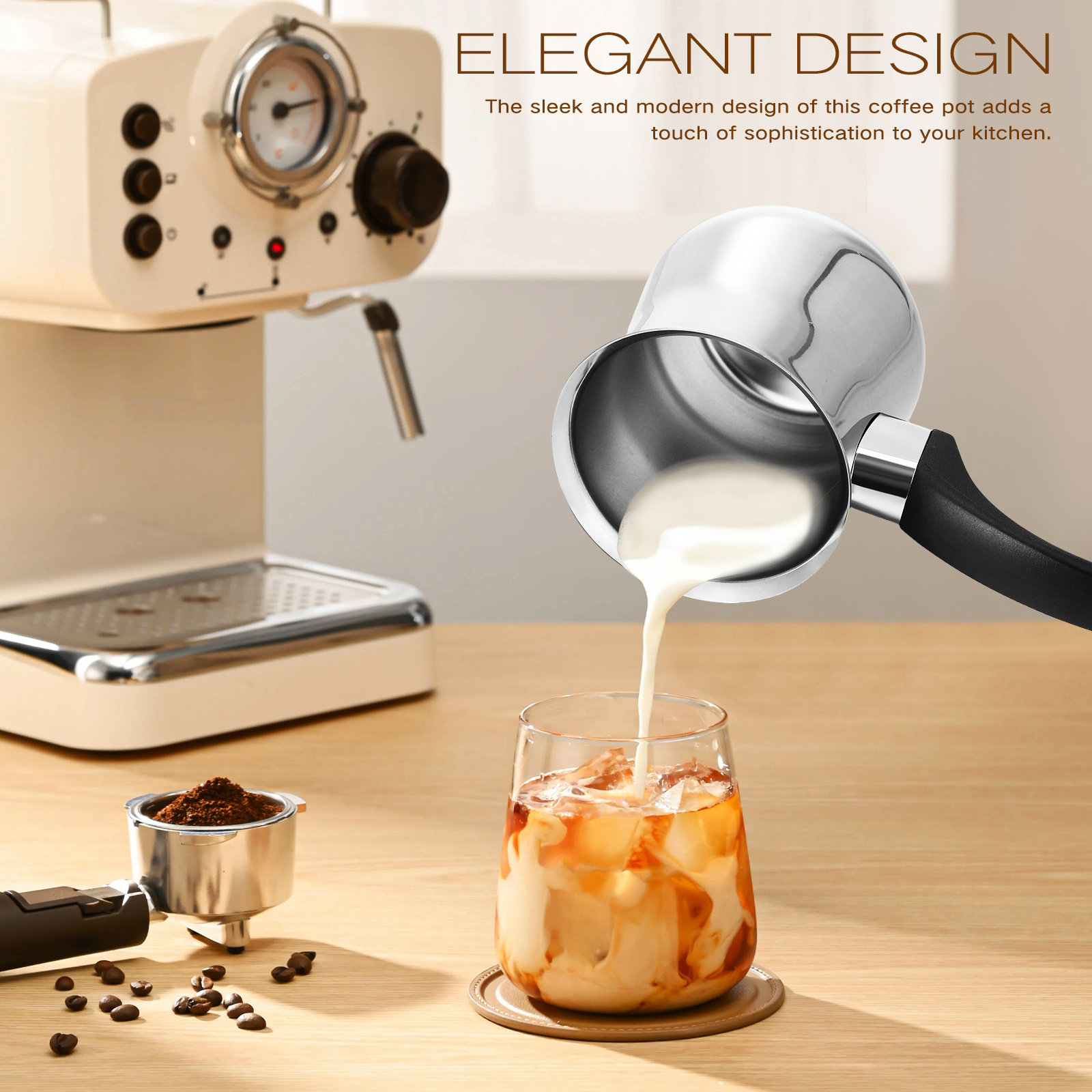 360ml 스테인리스 스틸 터키식 커피 메이커 포트 우 - Tea And Coffee Kettle 리뷰 및 가격