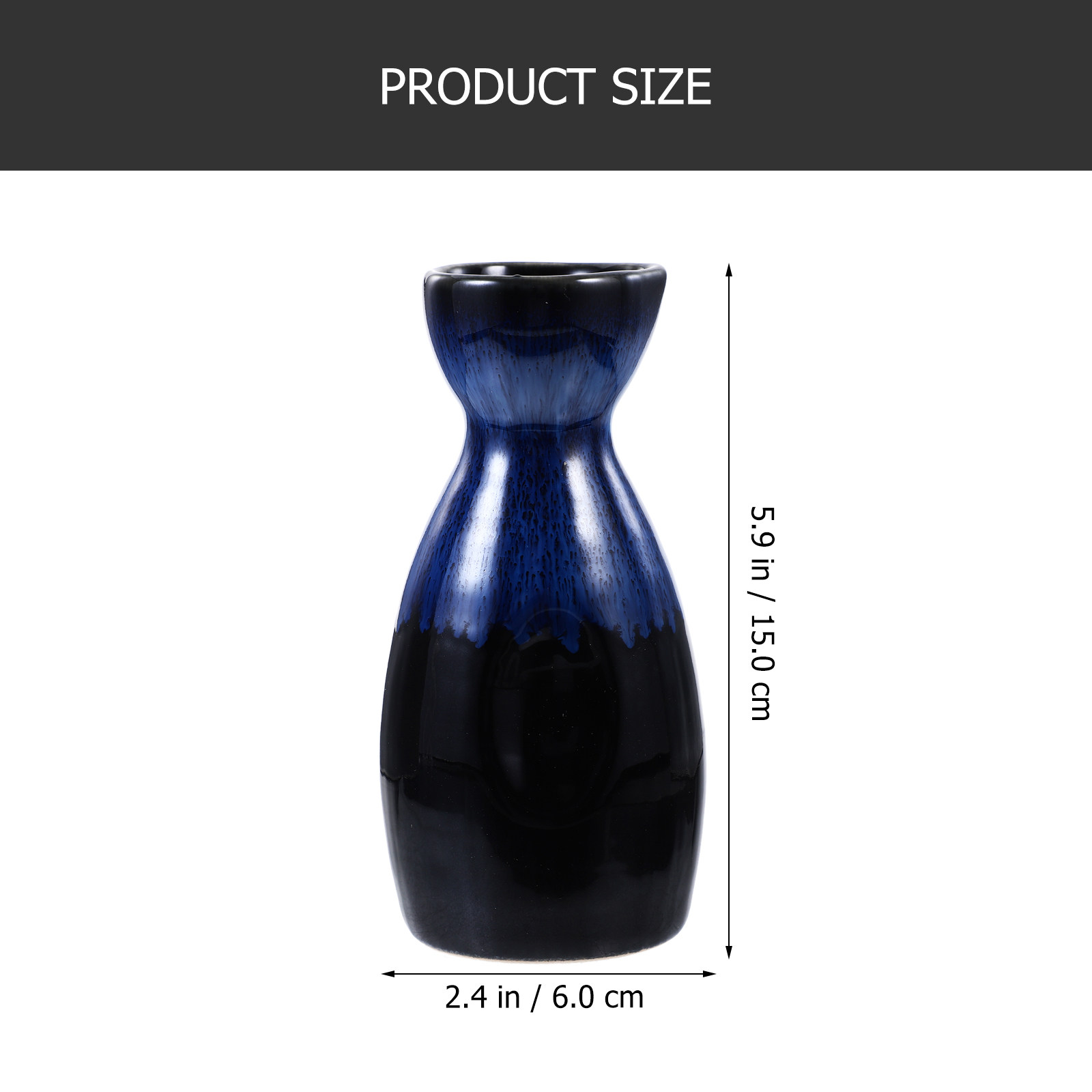 일본 스타일의 파란색 도자기 와인 포트, 사케, 차,  - Coffee Tea Bottle 리뷰 및 가격