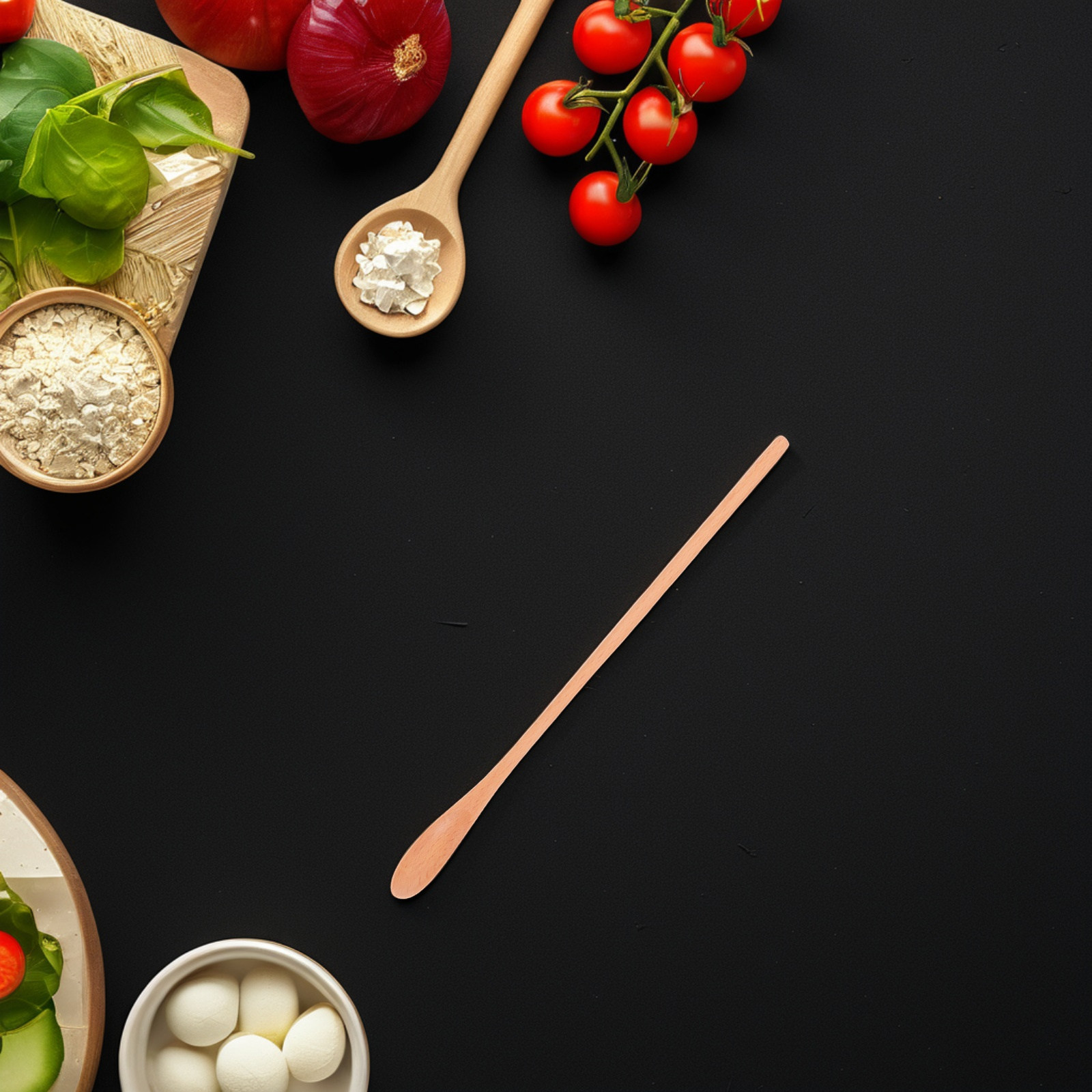 2Pcs 긴 손잡이 나무 꿀 스푼 커피 차 설탕 요리용 - Tea Coffee Utensils 리뷰 및 가격