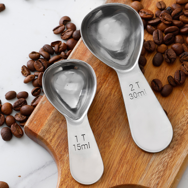 두꺼운 스테인리스 스틸 커피 스푼 15ml 30ml 계 - Tea Coffee Utensils 리뷰 및 가격