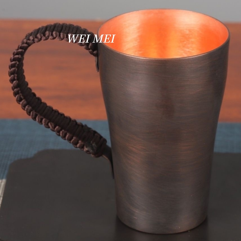 빈티지 구리 커피 머그컵 300ml 와이어 드로잉 공정 - Coffee Tea Drawing 리뷰 및 가격