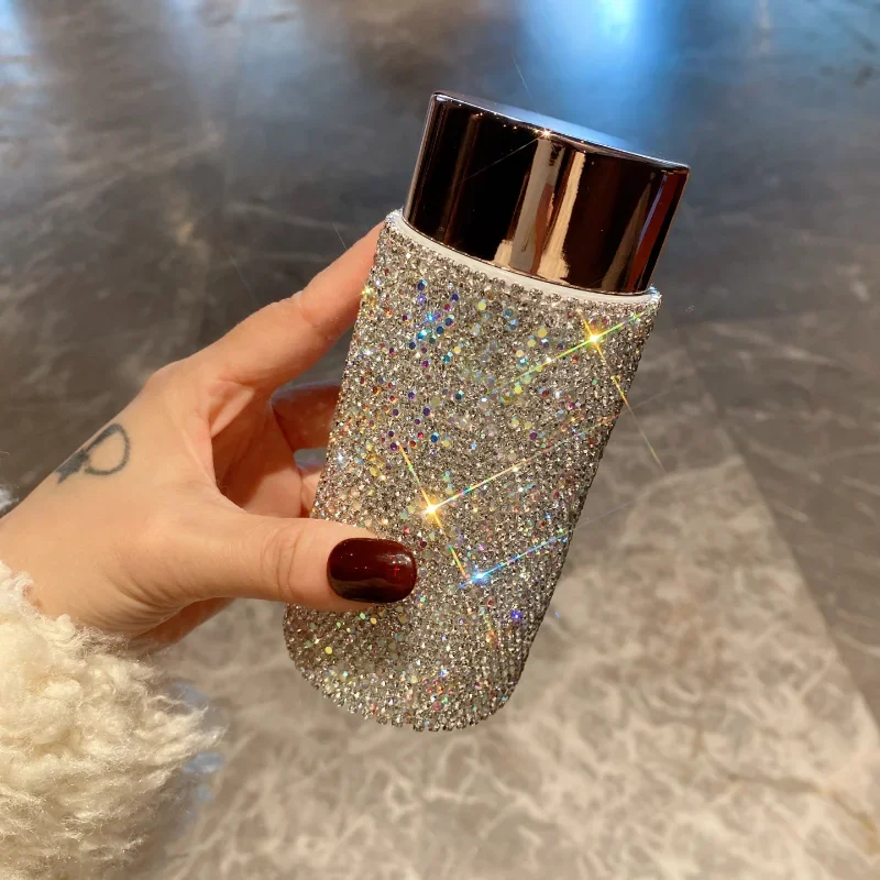 블링 휴대용 보온병 컵, 차망 포함, 라인스톤 텀블러, - Coffee Tea Bottle 리뷰 및 가격