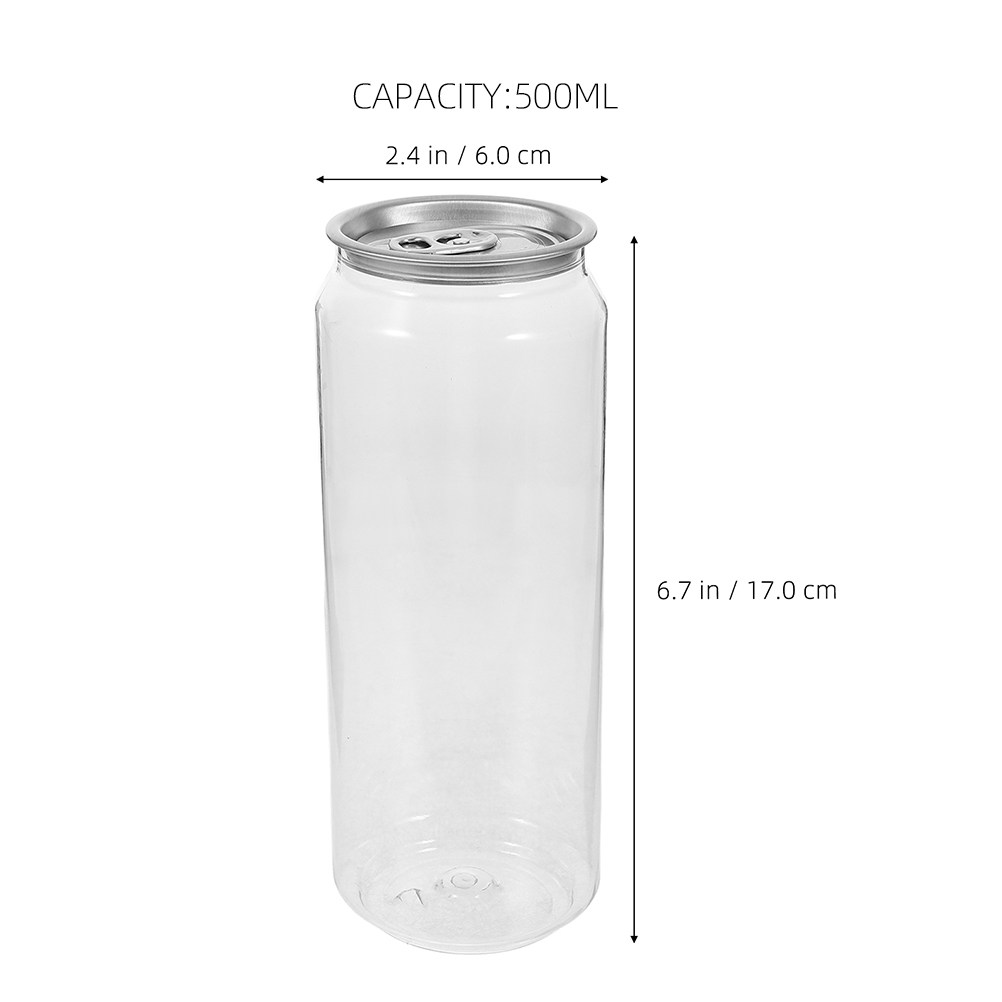 5pcs 투명 음료 캔 주스, 우유, 차, 커피, 소다 - Coffee Tea Containers 리뷰 및 가격