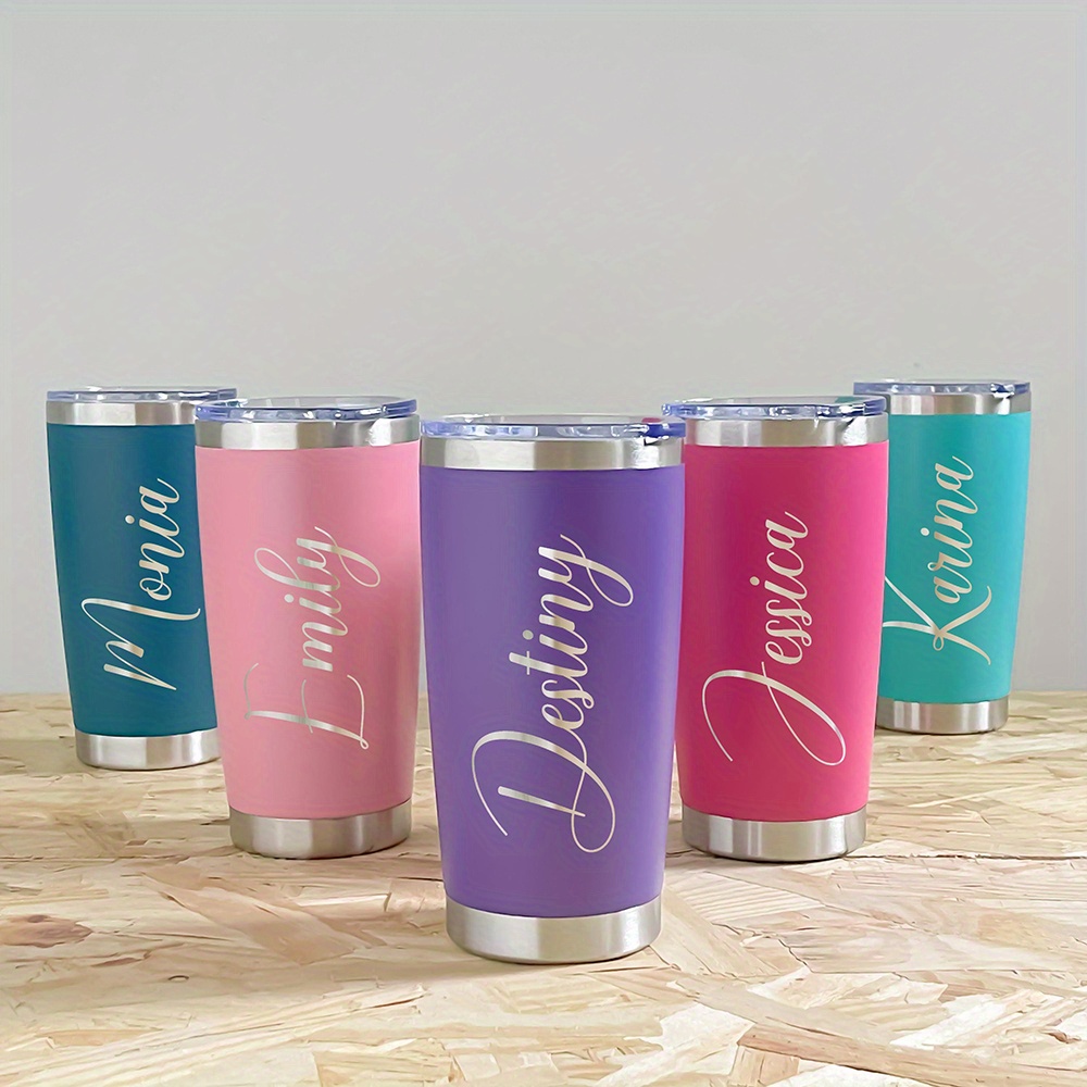 맞춤 이름 각인 20온스 스테인리스 스틸 텀블러, 하트 - Coffee Tea Warmer 리뷰 및 가격