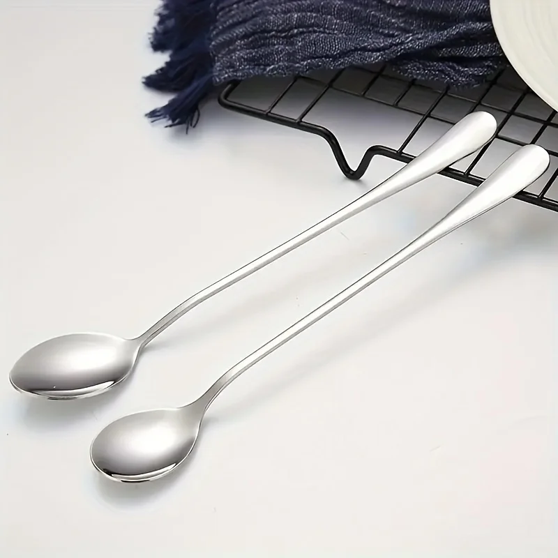 스테인리스 스틸 1/10개 롱 핸들 스푼 세트 - 식기 - Tea Coffee Utensils 리뷰 및 가격