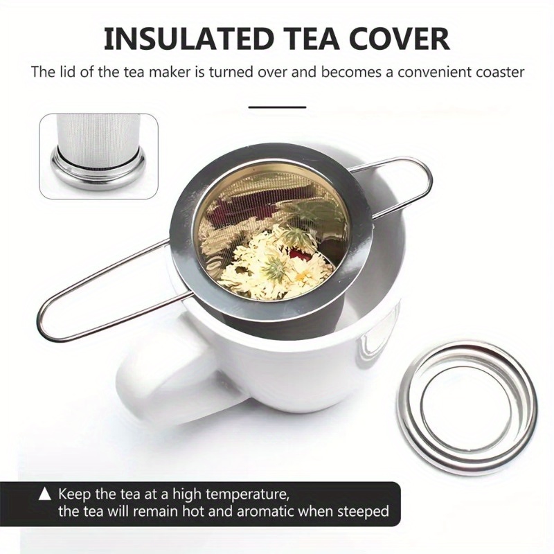 스테인리스 스틸 메쉬 차망 뚜껑 포함 재사용 가능 컵  - Coffee Tea Infuser 리뷰 및 가격