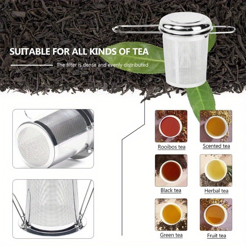 스테인리스 스틸 메쉬 차망 뚜껑 포함 재사용 가능 컵  - Coffee Tea Infuser 리뷰 및 가격