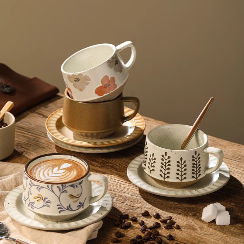 레트로 세라믹 컵 거친 도자기 작은 용량 커피 컵과 접 - Tea And Coffee Kettle 리뷰 및 가격