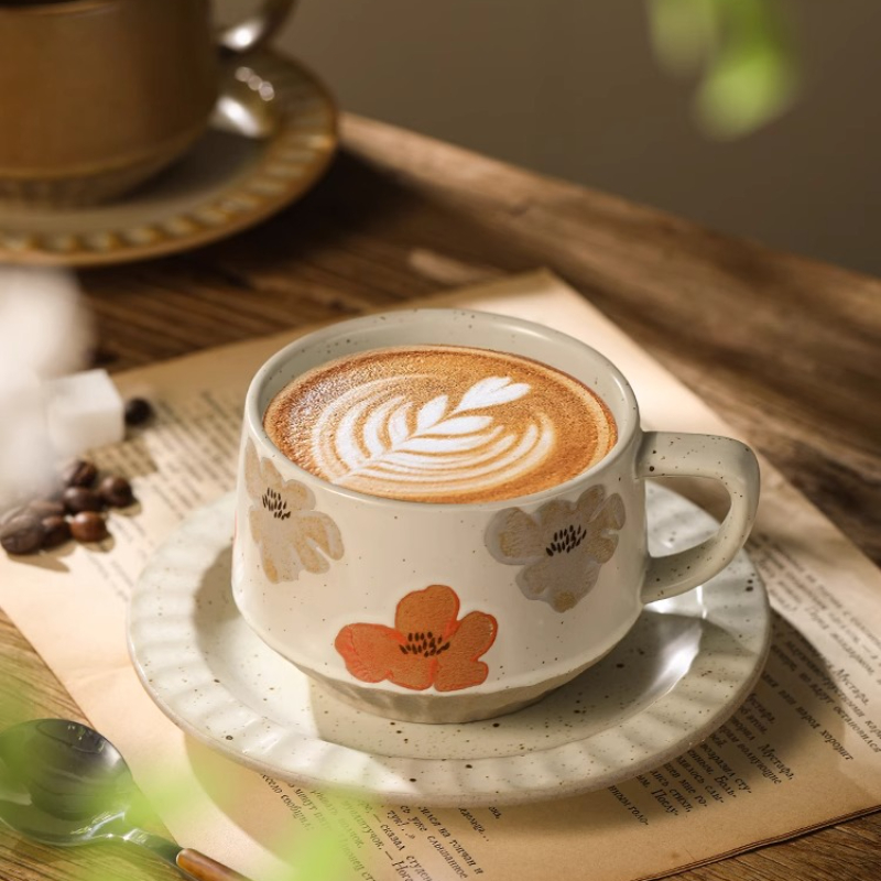 레트로 세라믹 컵 거친 도자기 작은 용량 커피 컵과 접 - Tea And Coffee Kettle 리뷰 및 가격