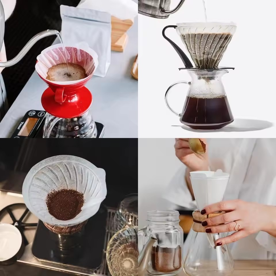 50개/세트 로그펄프 종이 커피 필터 커피 추출 필터  - Coffee Tea Infuser 리뷰 및 가격