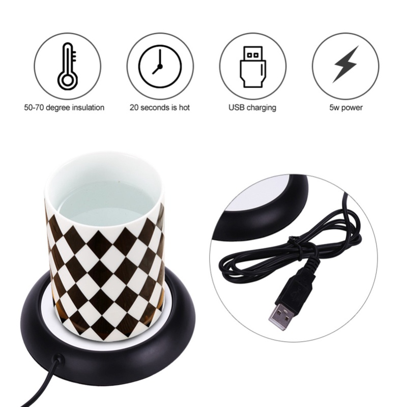 USB 우드 그레인 컵 워머 머그 매트 사무실 차 커피 - Coffee Tea Warmer 리뷰 및 가격