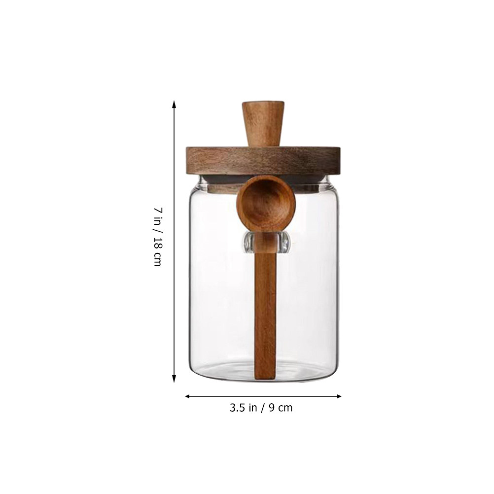 투명 유리 식품 보관 용기, 밀폐형 나무 뚜껑 커피 용 - Coffee And Tea Glass 리뷰 및 가격