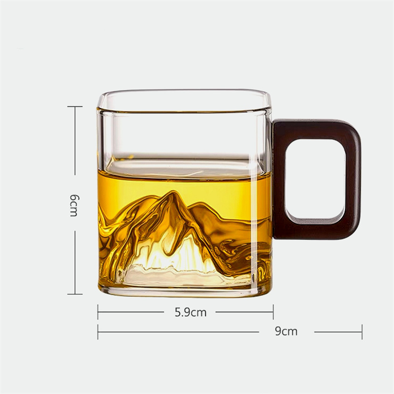 소용량 110ml 산경치 바닥 사각 라떼 유리 커피 머 - Coffee Tea Japan 리뷰 및 가격
