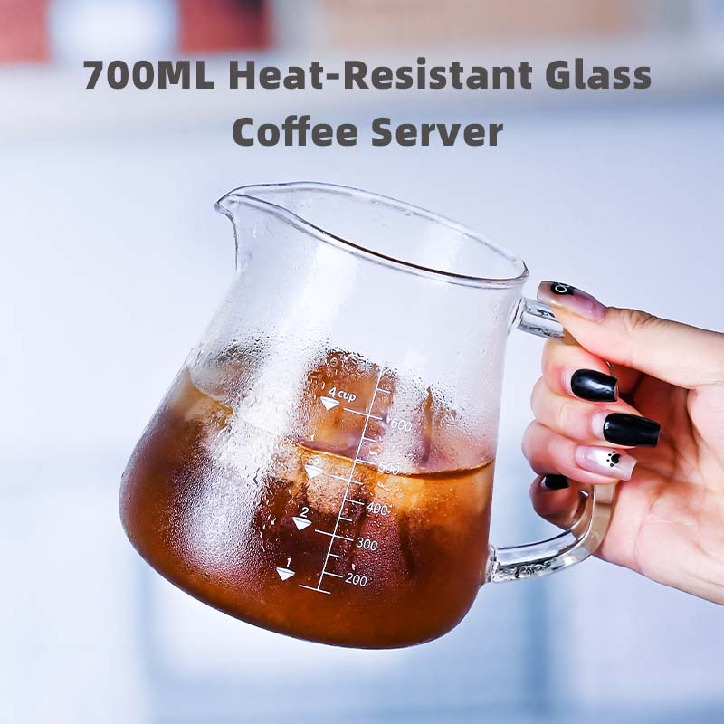 신제품 고보로실리케이트 700ml 유리 푸어 오버 커피 - Coffee And Tea Glass 리뷰 및 가격