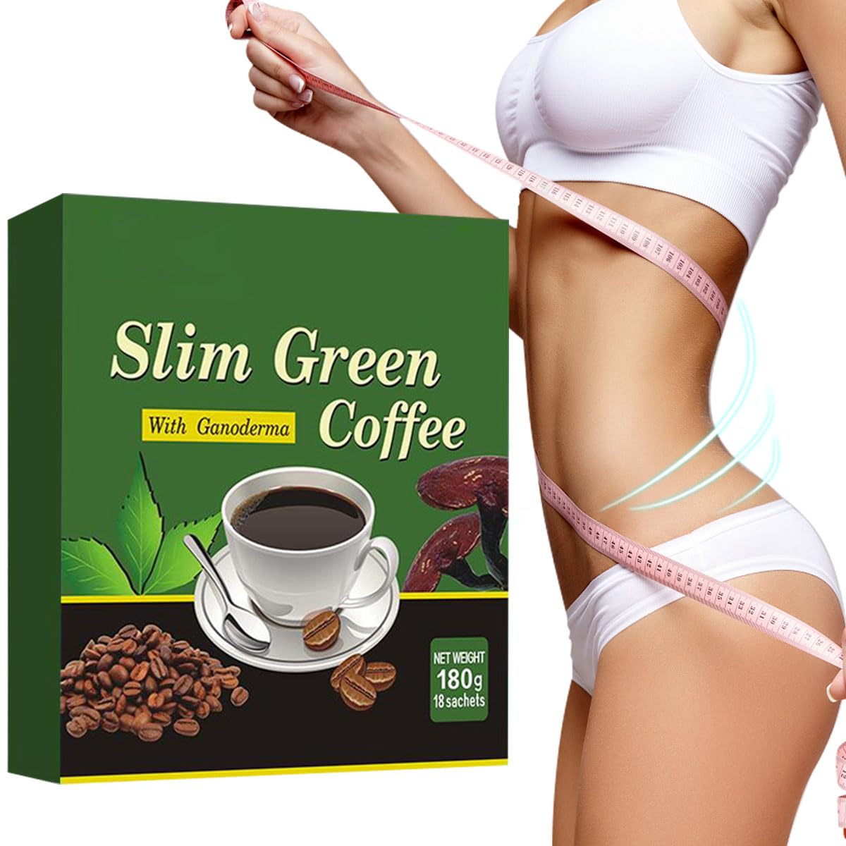 체중 감량을 위한 18개/상자 프리미엄 슬림 그린 커피 - Coffee Tea Weight Loss 리뷰 및 가격