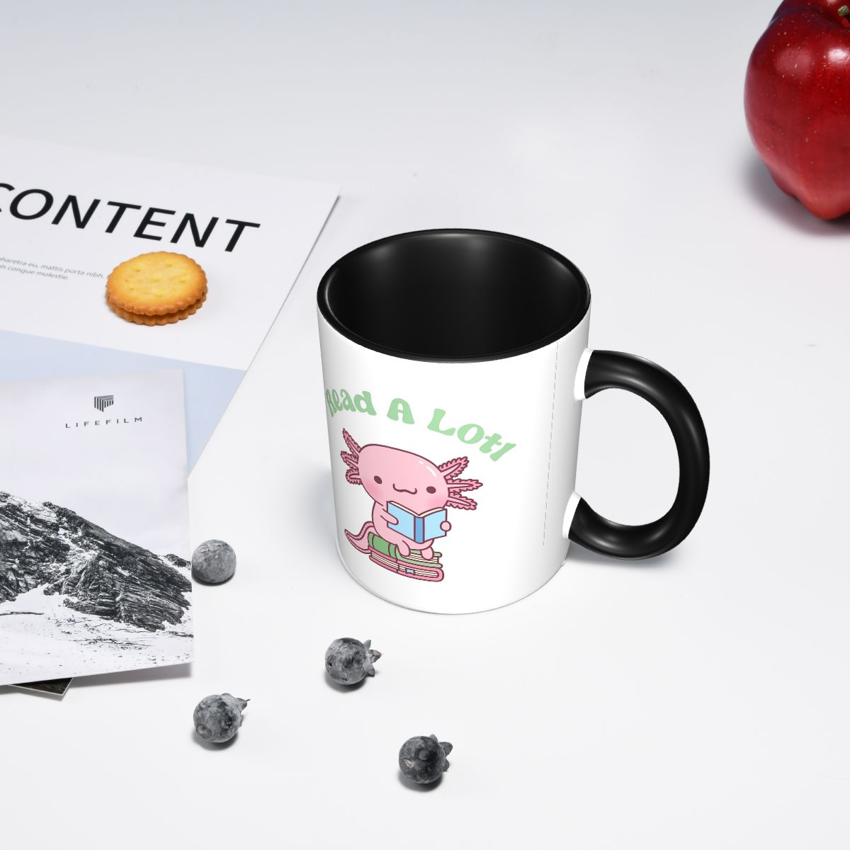 귀여운 아록톨처럼 책을 많이 읽는 책 애호가 재미있는  - Coffee Tea Like 리뷰 및 가격
