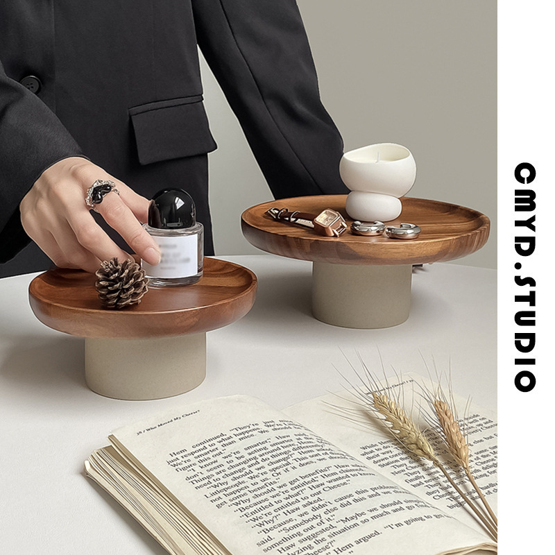 노르딕 우드 스토리지 트레이 커피 디저트 보관 디너 과 - Coffee Tea Japan 리뷰 및 가격