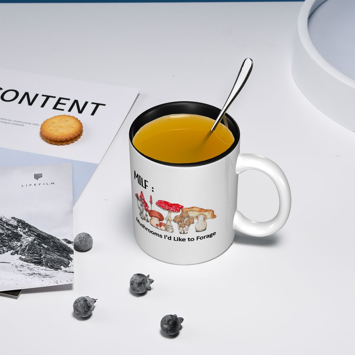 MILF 버섯 모양 머그컵 재미있는 세라믹 커피잔 차  - Coffee Tea Like 리뷰 및 가격